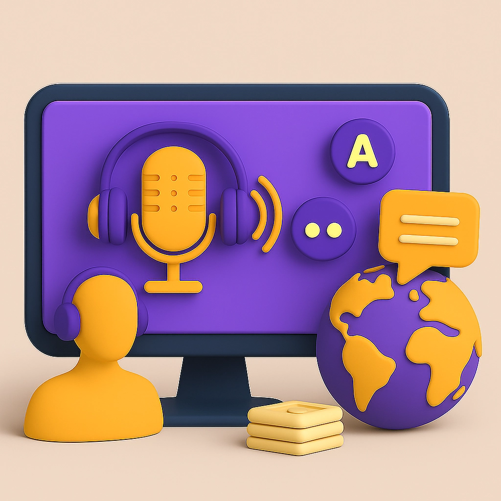 KI Video Übersetzung mit Lippensynchronisation 60 Min.