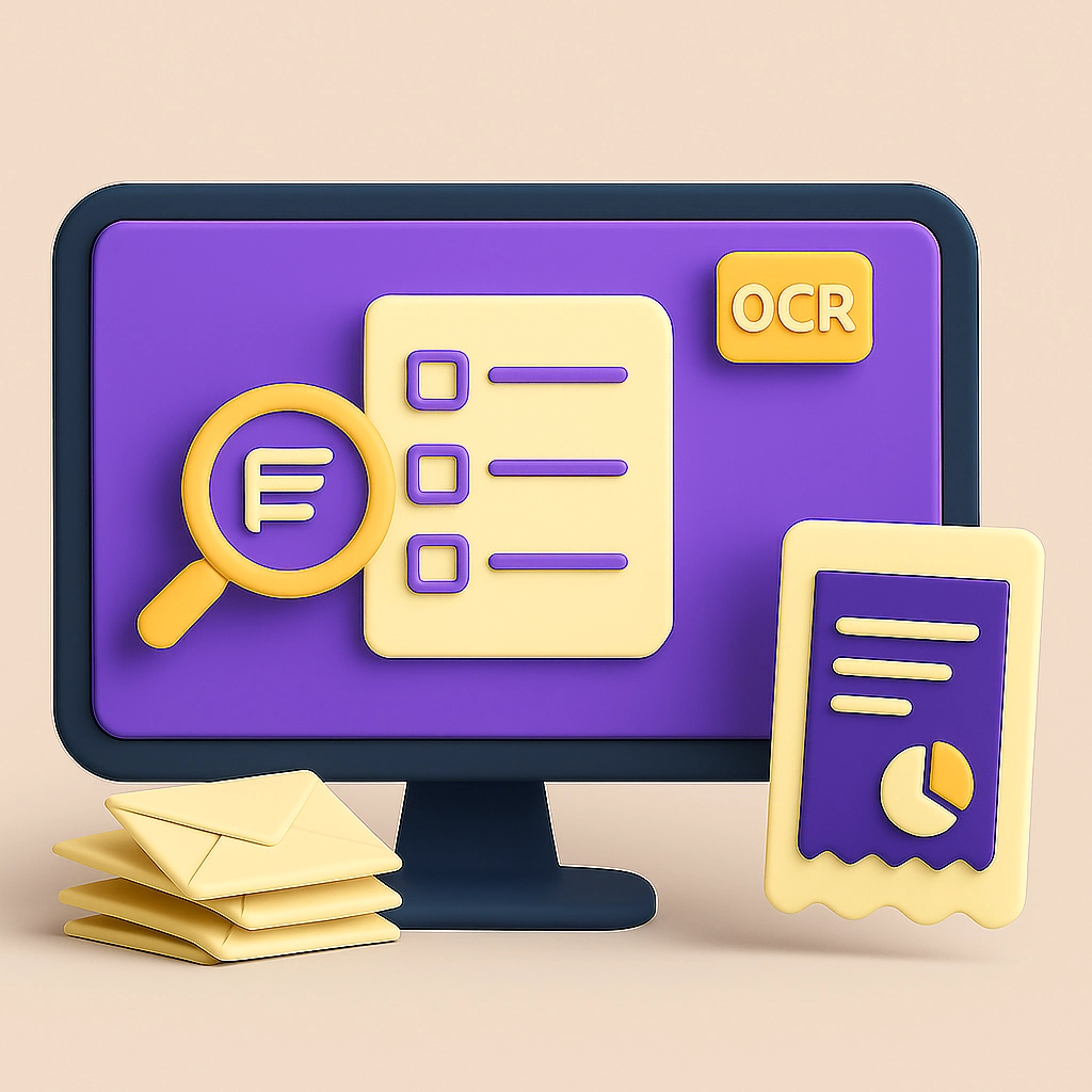 OCR KI Tool zur automatisierten Belegverarbeitung